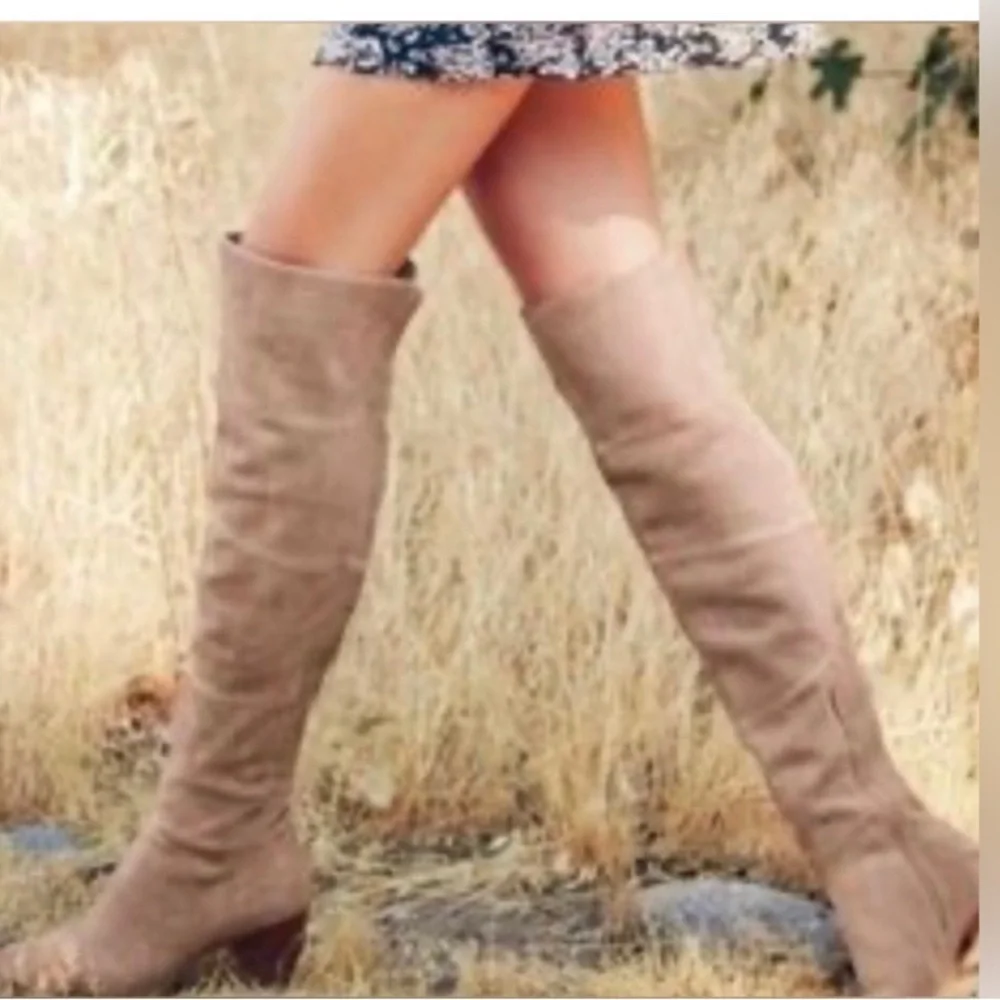 •BP• Luke Over The Knee Boots-taupe